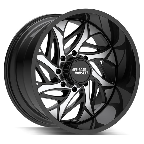 OFF-ROAD MONSTER® - M28 Gloss Black with Machined Face