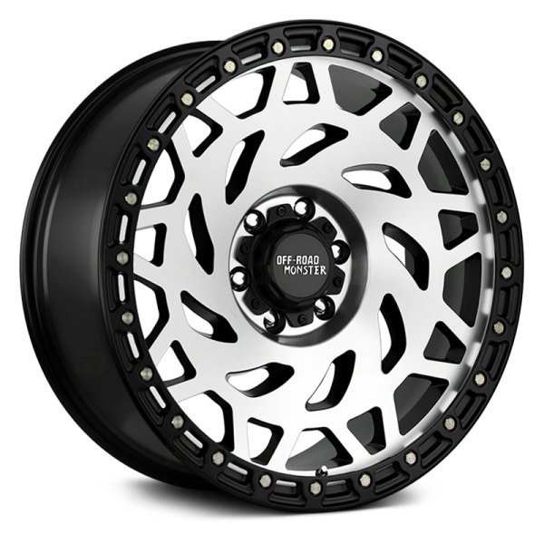 OFF-ROAD MONSTER® - M50 Gloss Black with Machined Face and Black Ring