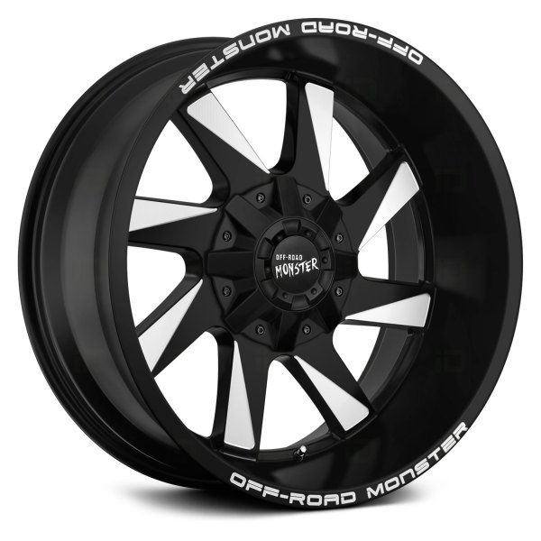 OFF-ROAD MONSTER® - M80 Flat Black with Milled Accents