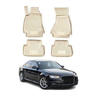 OMAC® - Classic 1st & 2nd Row Beige Floor Mat Set
