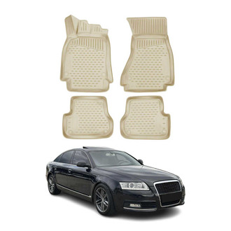 OMAC® - Classic 1st & 2nd Row Beige Floor Mat Set