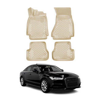 OMAC® - Classic 1st & 2nd Row Beige Floor Mat Set