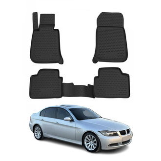 OMAC® - Classic 1st & 2nd Row Black Floor Mat Set