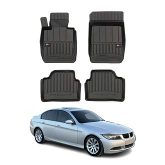 OMAC® - Premium 1st & 2nd Row Black Floor Mat Set