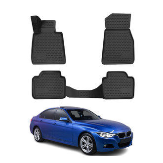 OMAC® - Classic 1st & 2nd Row Black Floor Mat Set