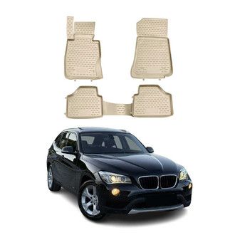 OMAC® - Classic 1st & 2nd Row Beige Floor Mat Set