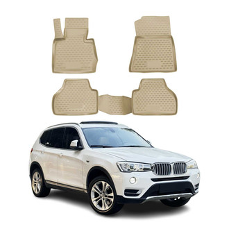 OMAC® - Classic 1st & 2nd Row Beige Floor Mat Set
