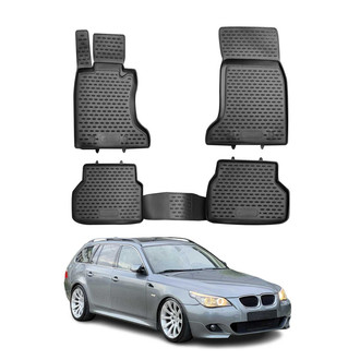 OMAC® - Classic 1st & 2nd Row Black Floor Mat Set