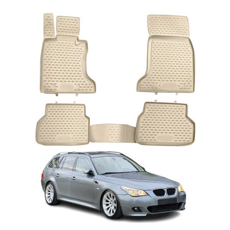 OMAC® - Classic 1st & 2nd Row Beige Floor Mat Set