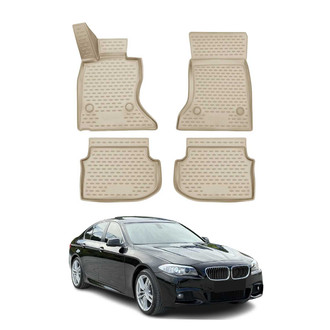 OMAC® - Classic 1st & 2nd Row Beige Floor Mat Set