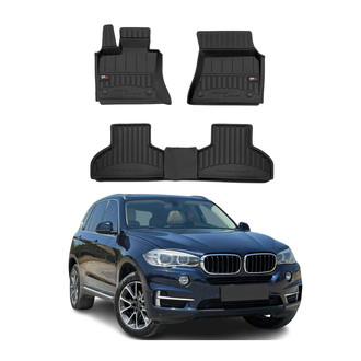OMAC® - Premium 1st & 2nd Row Black Floor Mat Set