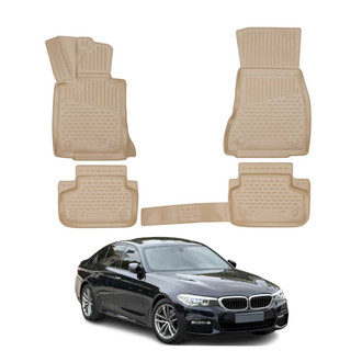 OMAC® - Classic 1st & 2nd Row Beige Floor Mat Set