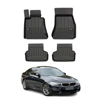 OMAC® - Premium 1st & 2nd Row Black Floor Mat Set