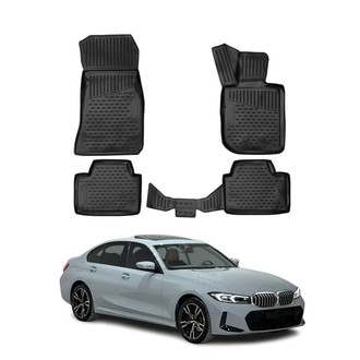 OMAC® - Classic 1st & 2nd Row Black Floor Mat Set