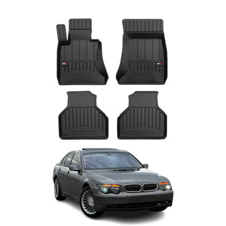 OMAC® - Premium 1st & 2nd Row Black Floor Mat Set
