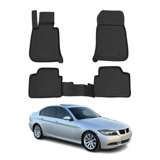 OMAC® - Classic 1st & 2nd Row Black Floor Mat Set