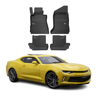 OMAC® - Premium 1st & 2nd Row Black Floor Mat Set