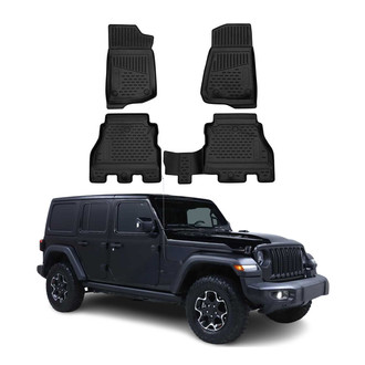 OMAC® - Classic 1st & 2nd Row Black Floor Mat Set