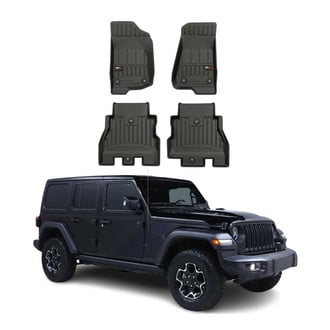 OMAC® - Premium 1st & 2nd Row Black Floor Mat Set