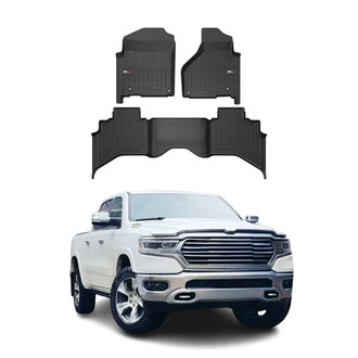 OMAC® - Premium 1st & 2nd Row Black Floor Mat Set