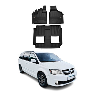 OMAC® - Premium 1st & 2nd Row Black Floor Mat Set