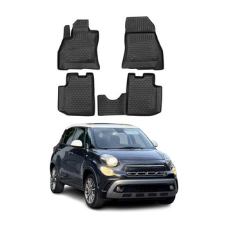 OMAC® - Classic 1st & 2nd Row Black Floor Mat Set