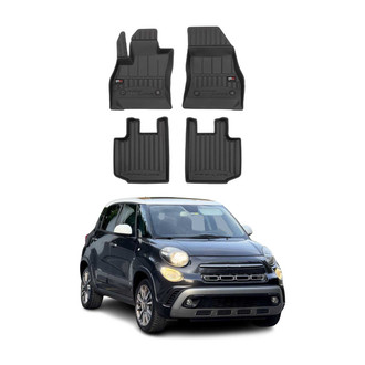 OMAC® - Premium 1st & 2nd Row Black Floor Mat Set