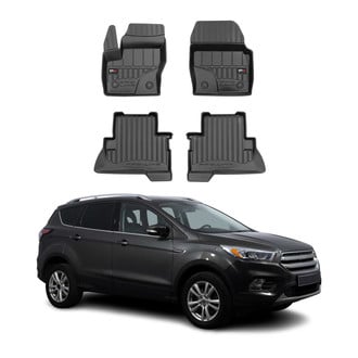 OMAC® - Premium 1st & 2nd Row Black Floor Mat Set
