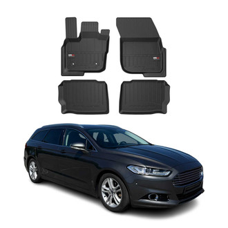 OMAC® - Premium 1st & 2nd Row Black Floor Mat Set