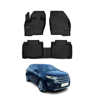 OMAC® - Premium 1st & 2nd Row Black Floor Mat Set