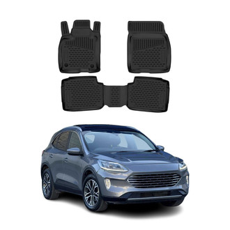 OMAC® - Classic 1st & 2nd Row Black Floor Mat Set