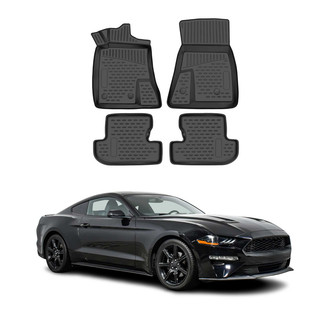 OMAC® - Classic 1st & 2nd Row Black Floor Mat Set