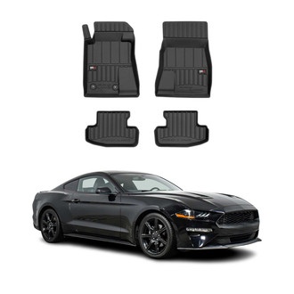 OMAC® - Premium 1st & 2nd Row Black Floor Mat Set