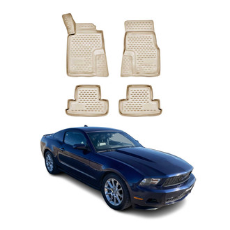 OMAC® - Classic 1st & 2nd Row Beige Floor Mat Set