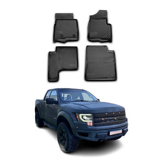 OMAC® - Classic 1st & 2nd Row Black Floor Mat Set