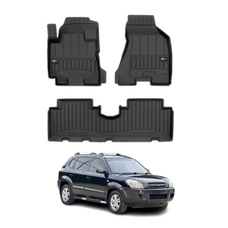 OMAC® - Premium 1st & 2nd Row Black Floor Mat Set