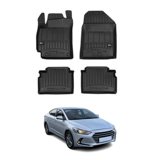 OMAC® - Premium 1st & 2nd Row Black Floor Mat Set