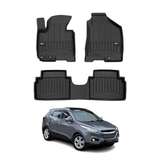 OMAC® - Premium 1st & 2nd Row Black Floor Mat Set