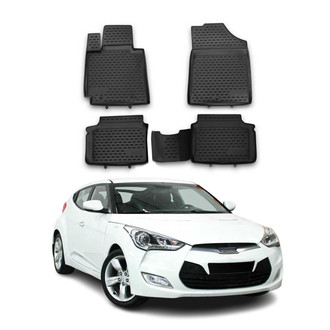 OMAC® - Classic 1st & 2nd Row Black Floor Mat Set