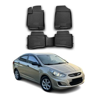 OMAC® - Classic 1st & 2nd Row Black Floor Mat Set