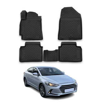 OMAC® - Classic 1st & 2nd Row Black Floor Mat Set