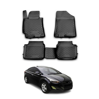 OMAC® - Classic 1st & 2nd Row Black Floor Mat Set