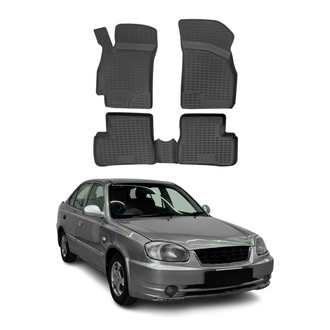 OMAC® - Classic 1st & 2nd Row Black Floor Mat Set