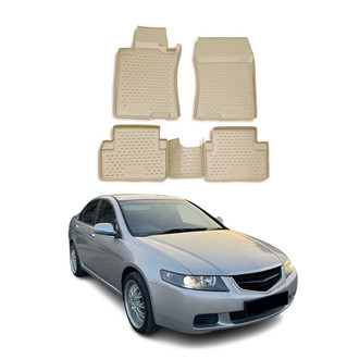 OMAC® - Classic 1st & 2nd Row Beige Floor Mat Set