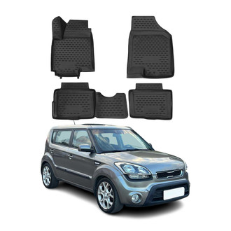 OMAC® - Classic 1st & 2nd Row Black Floor Mat Set