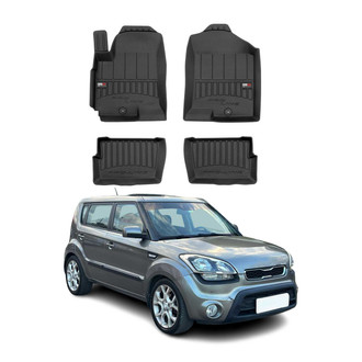 OMAC® - Premium 1st & 2nd Row Black Floor Mat Set