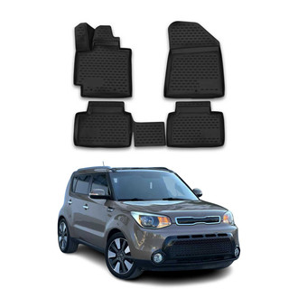 OMAC® - Classic 1st & 2nd Row Black Floor Mat Set