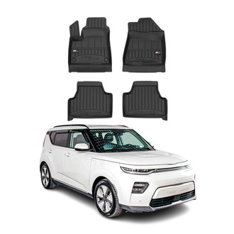 OMAC® - Premium 1st & 2nd Row Black Floor Mat Set