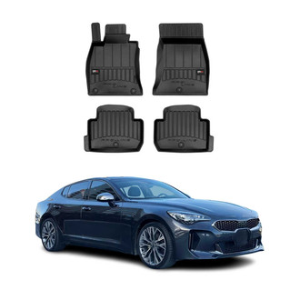 OMAC® - Premium 1st & 2nd Row Black Floor Mat Set