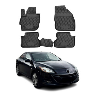 OMAC® - Classic 1st & 2nd Row Black Floor Mat Set